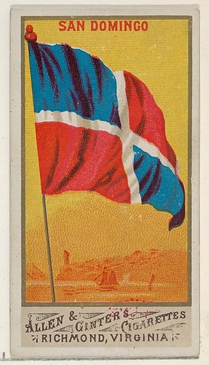 San Domingo, from Flags of All Nations, Series 1 (N9) for Allen & Ginter Cigarettes Brands