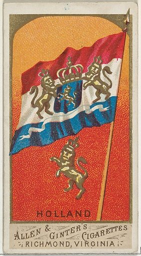 Holland, from Flags of All Nations, Series 1 (N9) for Allen & Ginter Cigarettes Brands