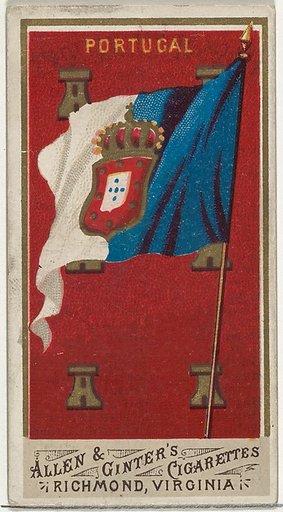Portugal, from Flags of All Nations, Series 1 (N9) for Allen & Ginter Cigarettes Brands