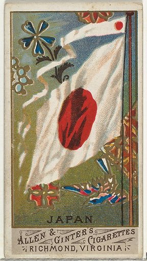 Japan, from Flags of All Nations, Series 1 (N9) for Allen & Ginter Cigarettes Brands