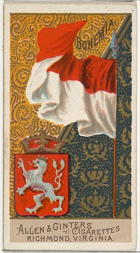 Bohemia, from Flags of All Nations, Series 2 (N10) for Allen & Ginter Cigarettes Brands