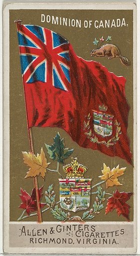 Dominion of Canada, from Flags of All Nations, Series 2 (N10) for Allen & Ginter Cigarettes Brands