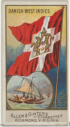 Danish West Indies, from Flags of All Nations, Series 2 (N10) for Allen & Ginter Cigarettes Brands