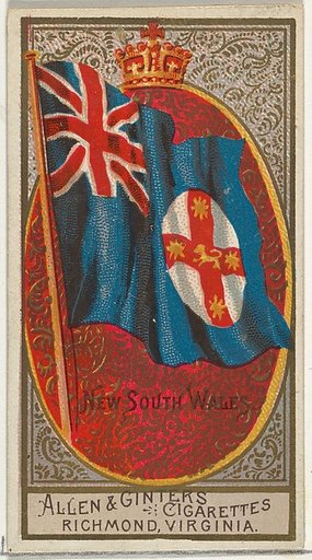 New South Wales, from Flags of All Nations, Series 2 (N10) for Allen & Ginter Cigarettes Brands