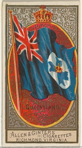 Queensland, from Flags of All Nations, Series 2 (N10) for Allen & Ginter Cigarettes Brands