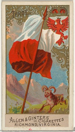 Tyrol, from Flags of All Nations, Series 2 (N10) for Allen & Ginter Cigarettes Brands