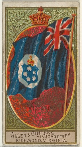 Victoria, from Flags of All Nations, Series 2 (N10) for Allen & Ginter Cigarettes Brands