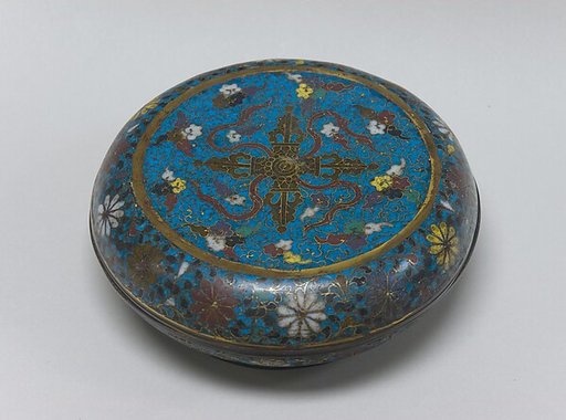 Covered box with vajra