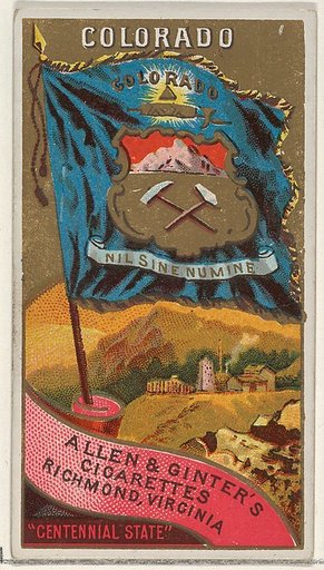 Colorado, from Flags of the States and Territories (N11) for Allen & Ginter Cigarettes Brands