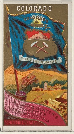 Colorado, from Flags of the States and Territories (N11) for Allen & Ginter Cigarettes Brands