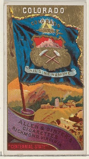 Colorado, from Flags of the States and Territories (N11) for Allen & Ginter Cigarettes Brands