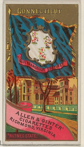 Connecticut, from Flags of the States and Territories (N11) for Allen & Ginter Cigarettes Brands