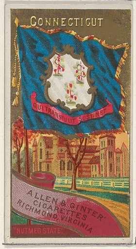 Connecticut, from Flags of the States and Territories (N11) for Allen & Ginter Cigarettes Brands