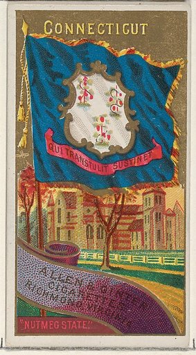 Connecticut, from Flags of the States and Territories (N11) for Allen & Ginter Cigarettes Brands