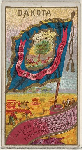 Dakota, from Flags of the States and Territories (N11) for Allen & Ginter Cigarettes Brands