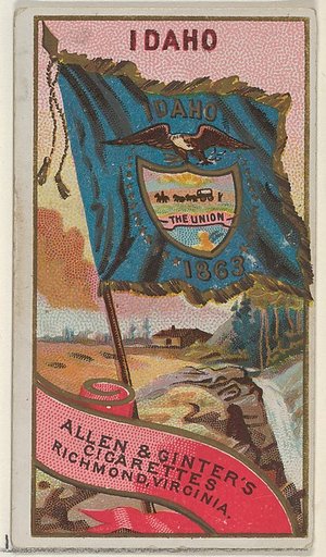 Idaho, from Flags of the States and Territories (N11) for Allen & Ginter Cigarettes Brands
