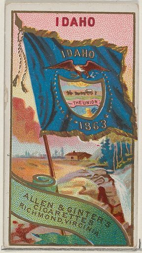 Idaho, from Flags of the States and Territories (N11) for Allen & Ginter Cigarettes Brands