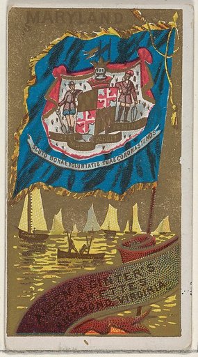 Maryland, from Flags of the States and Territories (N11) for Allen & Ginter Cigarettes Brands