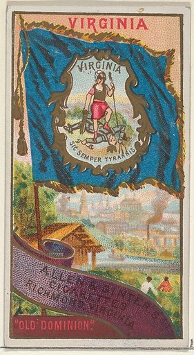 Virginia, from Flags of the States and Territories (N11) for Allen & Ginter Cigarettes Brands