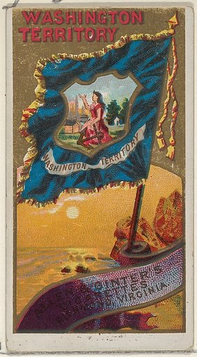 Washington Territory, from Flags of the States and Territories (N11) for Allen & Ginter Cigarettes Brands