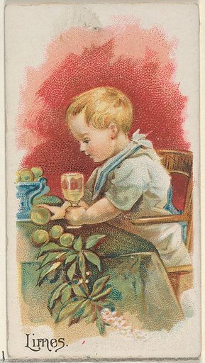 Limes, from the Fruits series (N12) for Allen & Ginter Cigarettes Brands