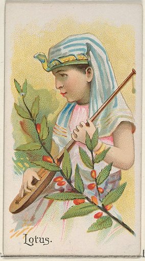 Lotus, from the Fruits series (N12) for Allen & Ginter Cigarettes Brands