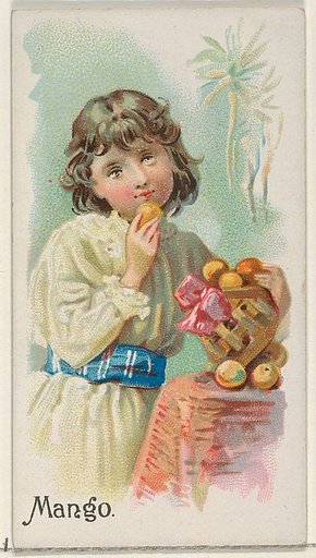 Mango, from the Fruits series (N12) for Allen & Ginter Cigarettes Brands