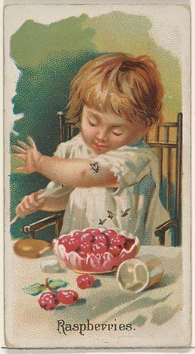 Raspberries, from the Fruits series (N12) for Allen & Ginter Cigarettes Brands