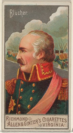 Gebhard Leberecht von Blücher, from the Great Generals series (N15) for Allen & Ginter Cigarettes Brands
