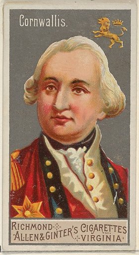 Charles Cornwallis, from the Great Generals series (N15) for Allen & Ginter Cigarettes Brands