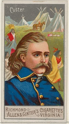 George Armstrong Custer, from the Great Generals series (N15) for Allen & Ginter Cigarettes Brands