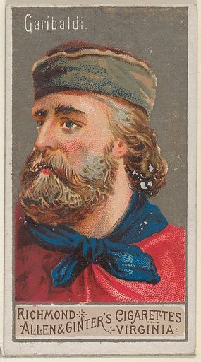 Giuseppe Garibaldi, from the Great Generals series (N15) for Allen & Ginter Cigarettes Brands
