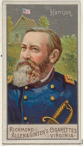 Harrison, from the Great Generals series (N15) for Allen & Ginter Cigarettes Brands