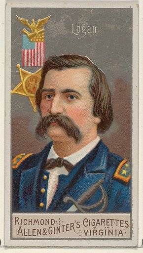 John Alexander Logan, from the Great Generals series (N15) for Allen & Ginter Cigarettes Brands