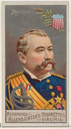 Philip Henry Sheridan, from the Great Generals series (N15) for Allen & Ginter Cigarettes Brands