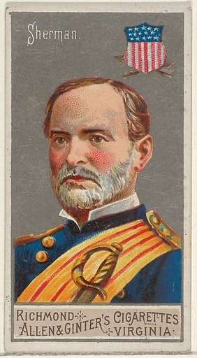 William Tecumseh Sherman, from the Great Generals series (N15) for Allen & Ginter Cigarettes Brands