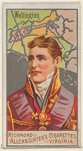 Arthur Wellesley, 1st Duke of Wellington, from the Great Generals series (N15) for Allen & Ginter Cigarettes Brands