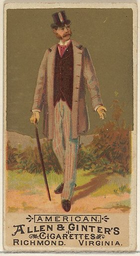 American, from the Natives in Costume series (N16) for Allen & Ginter Cigarettes Brands