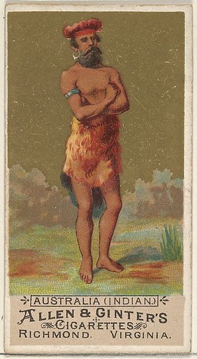 Australia (Indian), from the Natives in Costume series (N16) for Allen & Ginter Cigarettes Brands