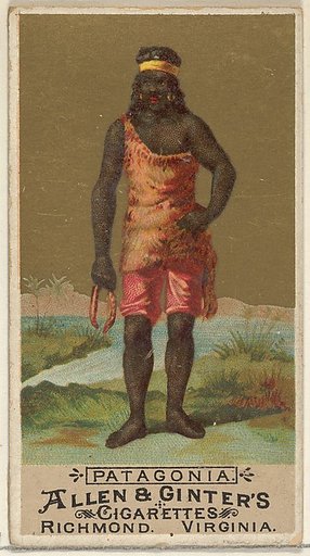 Patagonia, from the Natives in Costume series (N16) for Allen & Ginter Cigarettes Brands