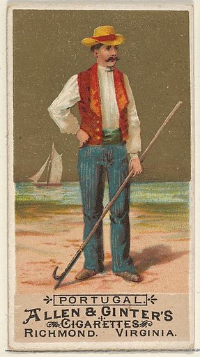 Portugal, from the Natives in Costume series (N16) for Allen & Ginter Cigarettes Brands