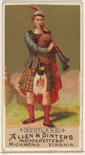 Scotland, from the Natives in Costume series (N16) for Allen & Ginter Cigarettes Brands
