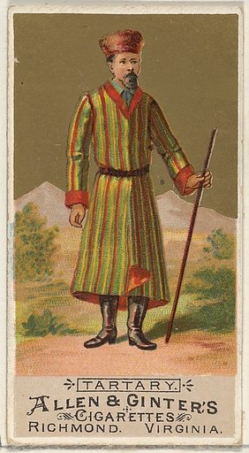 Tartary, from the Natives in Costume series (N16) for Allen & Ginter Cigarettes Brands