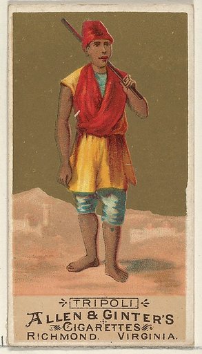 Tripoli, from the Natives in Costume series (N16) for Allen & Ginter Cigarettes Brands