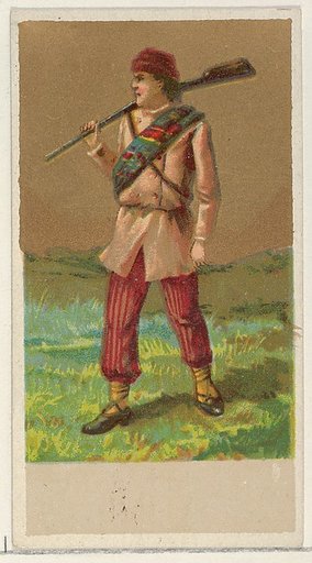 Canada, from the Natives in Costume series (N16), Teofani Issue, for Allen & Ginter Cigarettes Brands