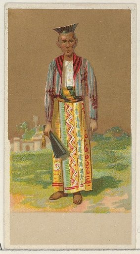 Ceylon, from the Natives in Costume series (N16), Teofani Issue, for Allen & Ginter Cigarettes Brands