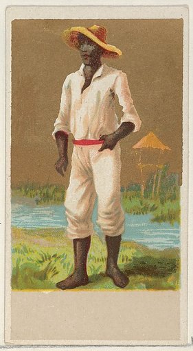 Haiti, from the Natives in Costume series (N16), Teofani Issue, for Allen & Ginter Cigarettes Brands