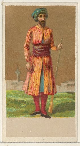 Hindustan, from the Natives in Costume series (N16), Teofani Issue, for Allen & Ginter Cigarettes Brands