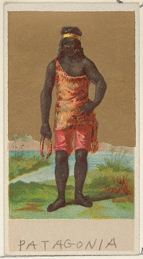 Patagonia, from the Natives in Costume series (N16), Teofani Issue, for Allen & Ginter Cigarettes Brands