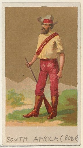 South Africa (Boer), from the Natives in Costume series (N16), Teofani Issue, for Allen & Ginter Cigarettes Brands